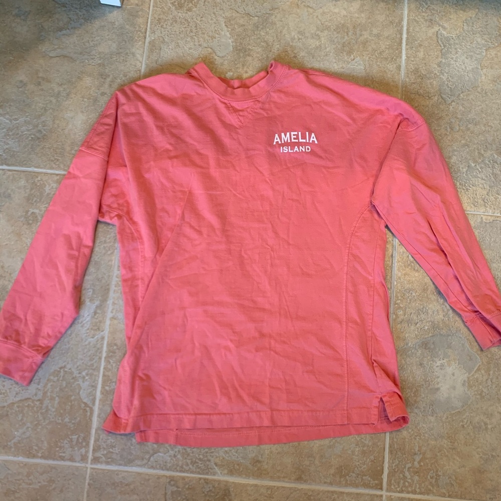 Pink Amelia Island Long-Sleeve T-shirt size Medium